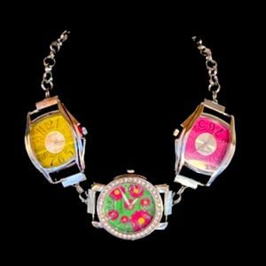 Handmade, watch, choker necklace